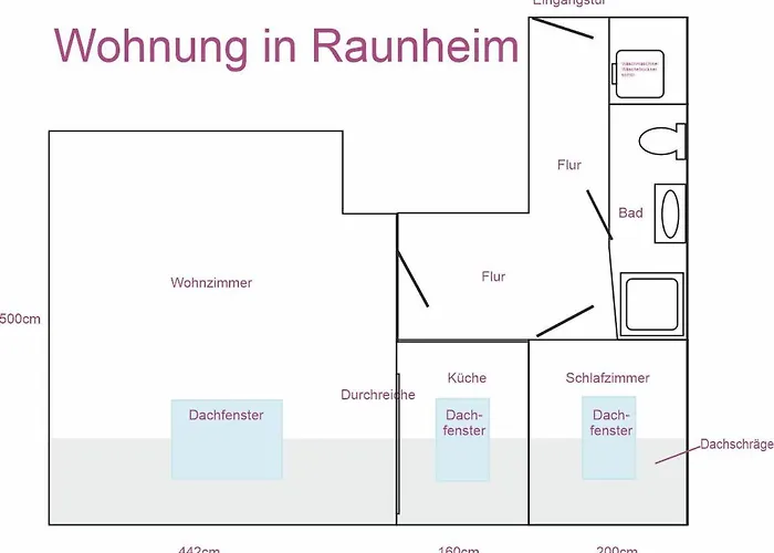 Raunheim, 2 Dachgeschoss شقة